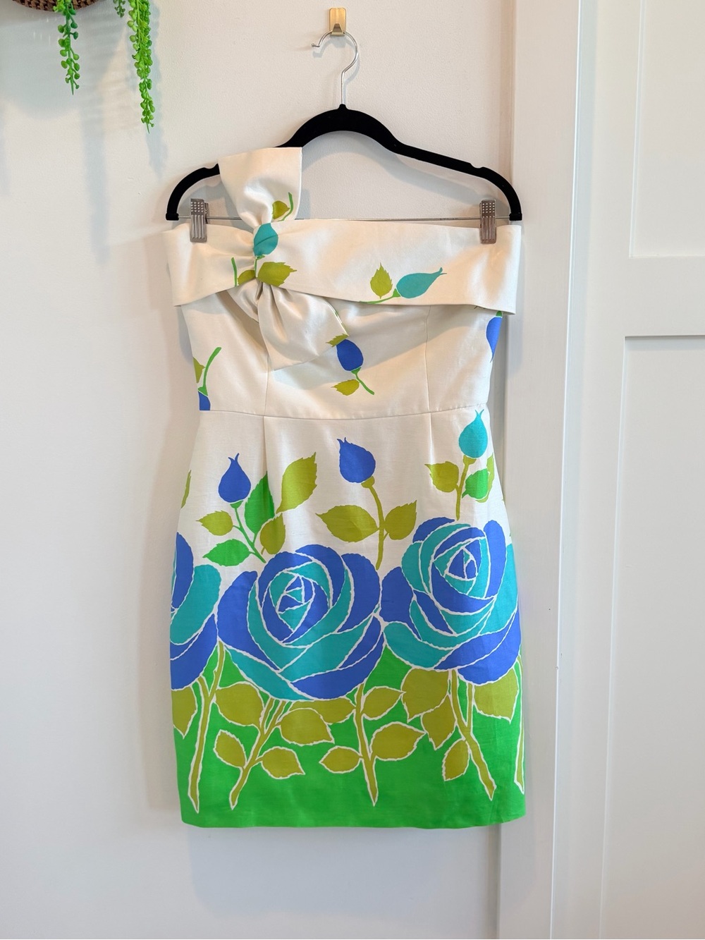 kate spade New York Contessa Strapless Cocktail Floral Dress Womens Size 8